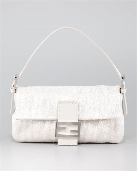 white fendi baguette bag|Meer.